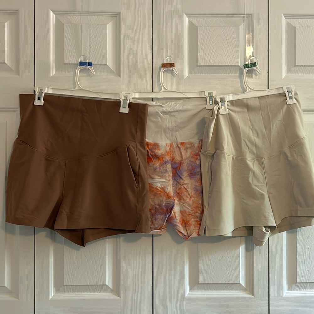 Maternity summer shorts - set of 3